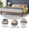 Flash Furniture Walnut King Size Solid Wood Platform Bed YKC-1090-K-WAL-GG - alternate 6